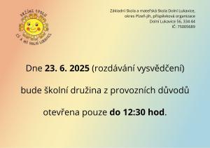 Zkrácená doba družiny